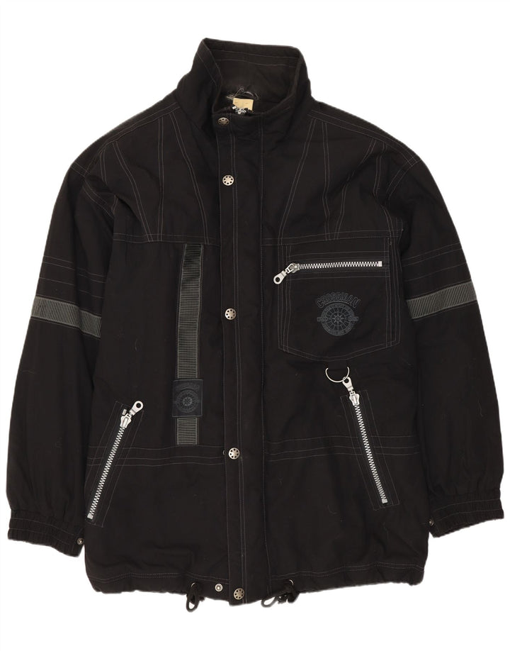 Męska kurtka wiatrówka VINTAGE UK 42 XL, czarny poliester