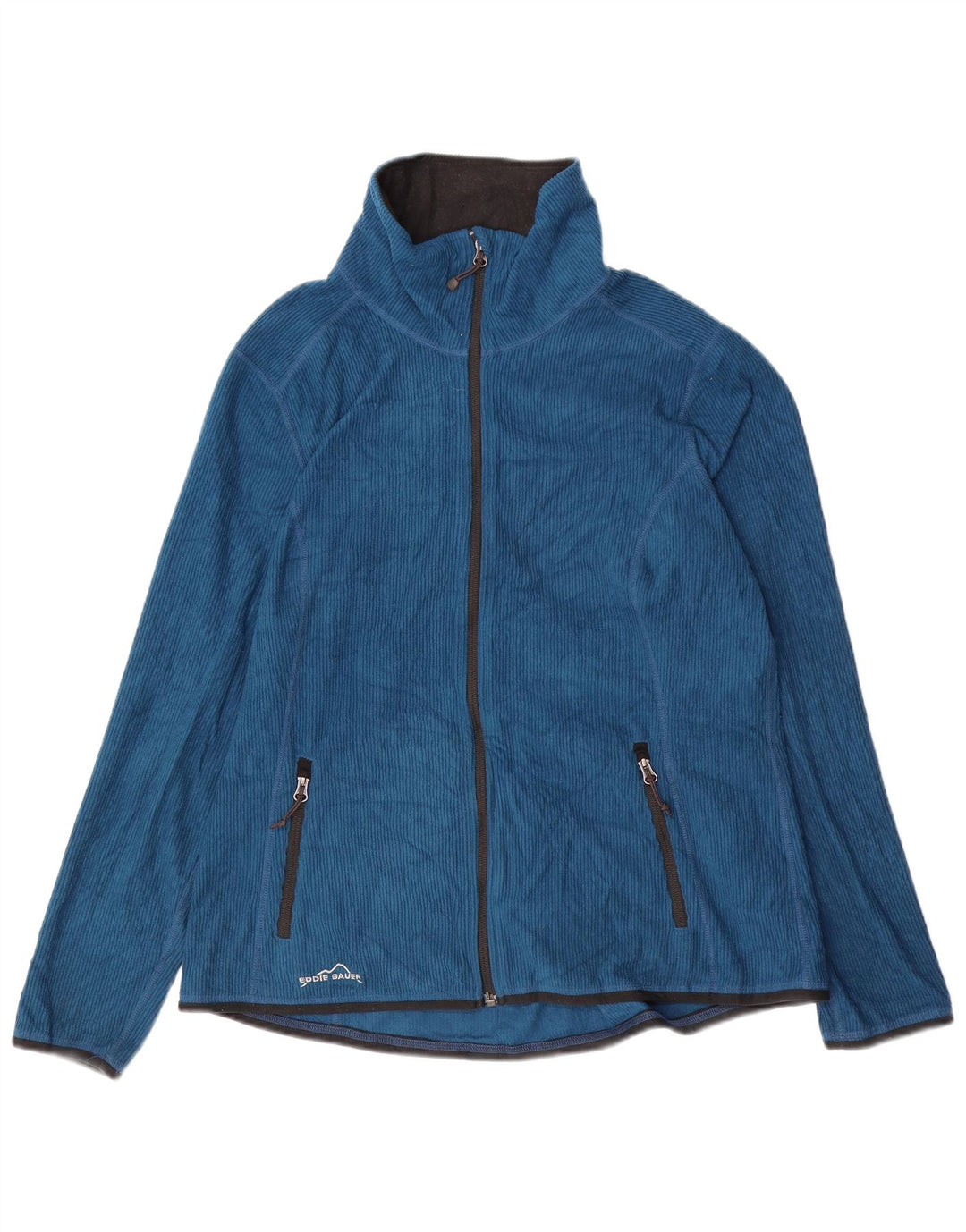 Damska kurtka polarowa EDDIE BAUER UK 18 XL, niebieska, poliestrowa