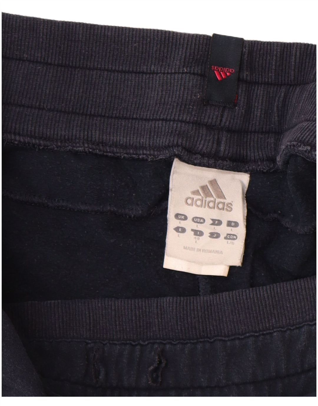 Damskie spodnie dresowe Adidas Joggers UK 14, duże, granatowe, bawełniane