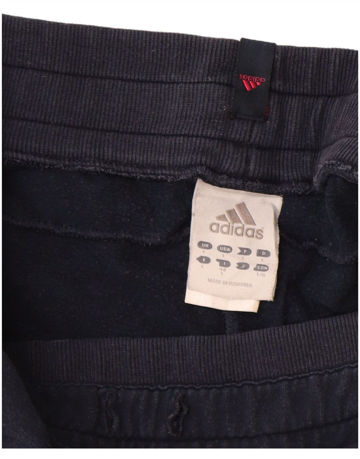 Damskie spodnie dresowe Adidas Joggers UK 14, duże, granatowe, bawełniane
