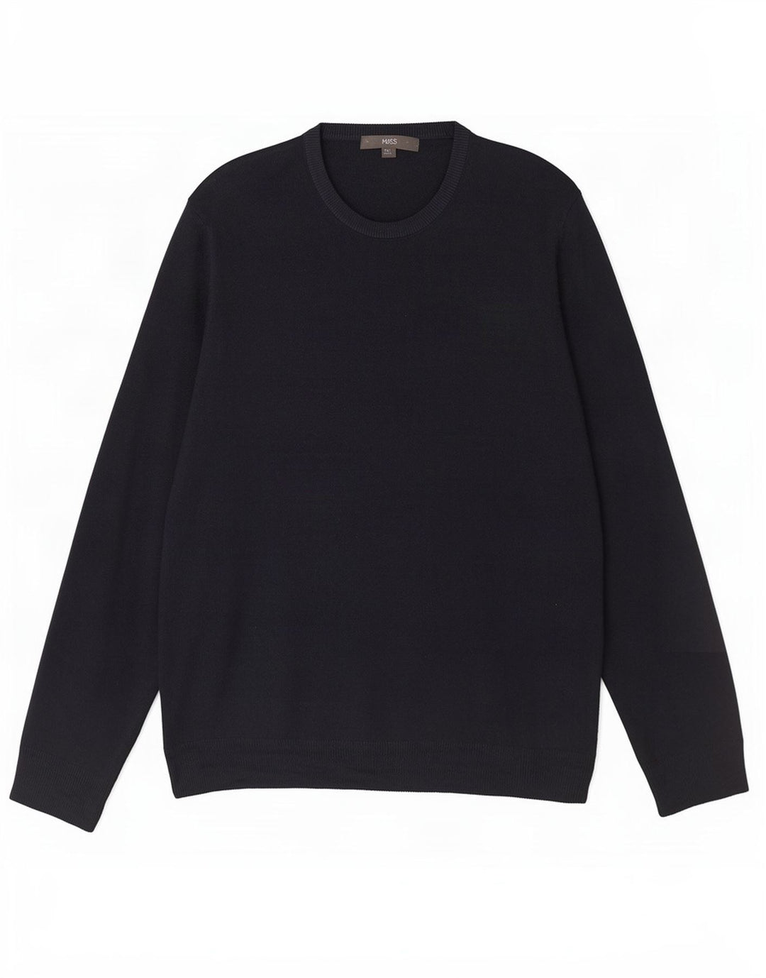 Marks & Spencer Męski sweter z okrągłym dekoltem 2XL Granatowy akryl