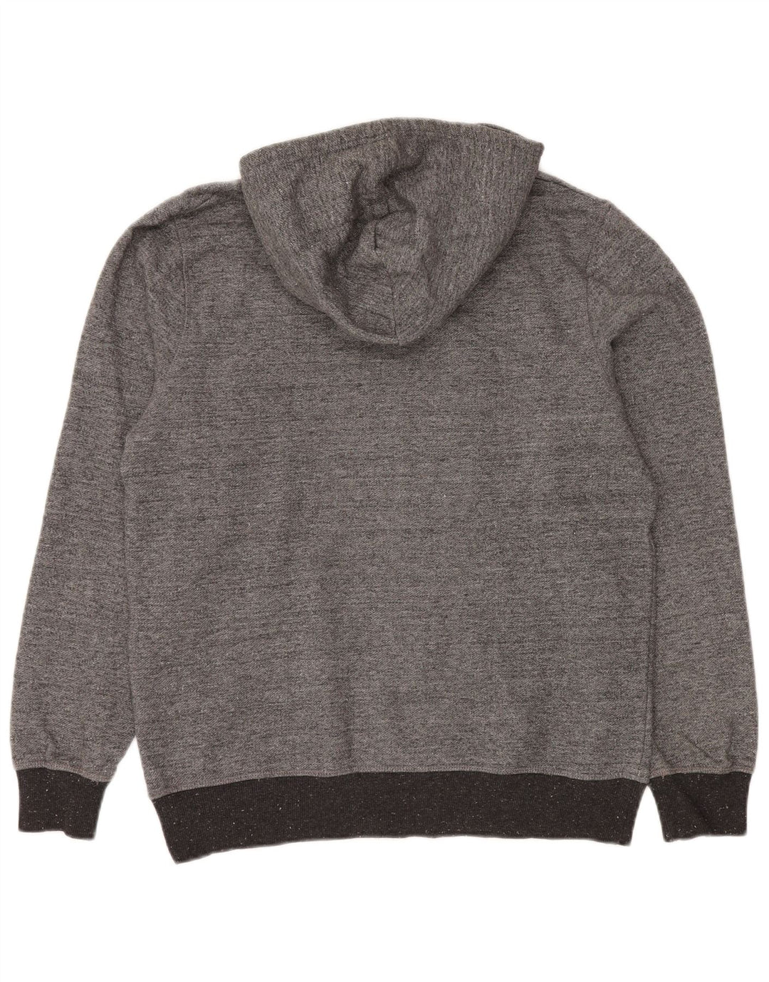 Męski sweter z kapturem i grafiką Jack & Jones, średnioszary, nakrapiany poliester
