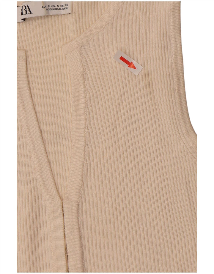 Damski kardigan Zara Top UK 8 Small Off White Wiskoza