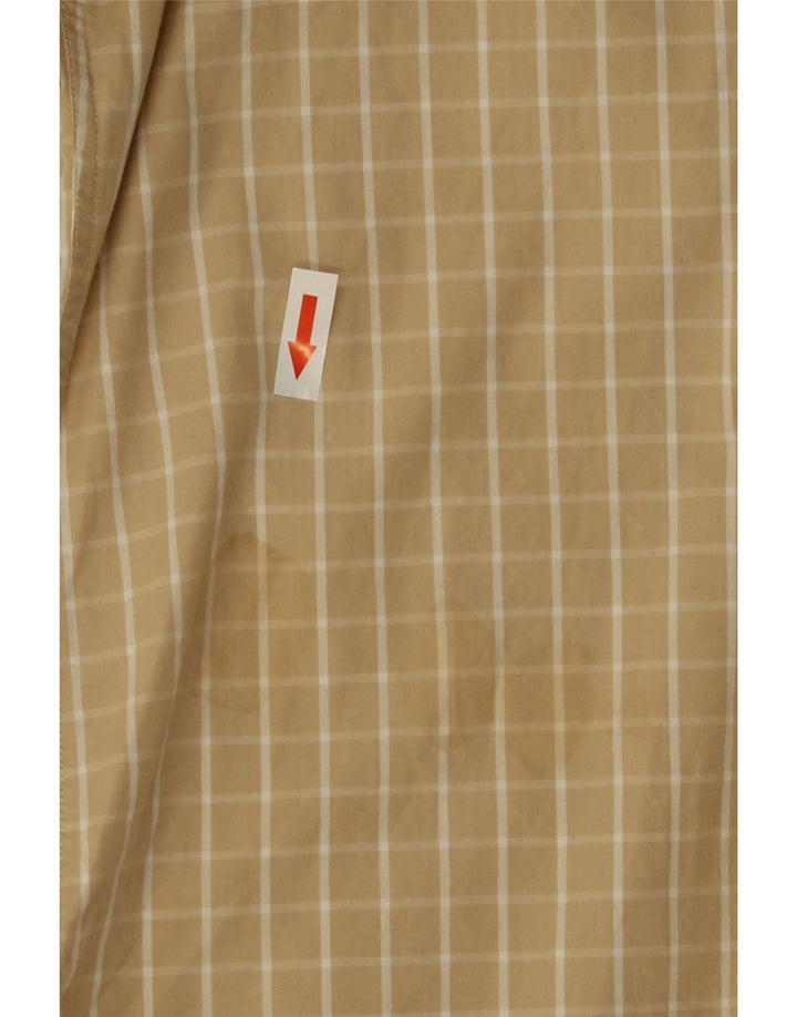 Koszula męska Tommy Hilfiger rozmiar 15, bawełniana w średnią beżową kratkę