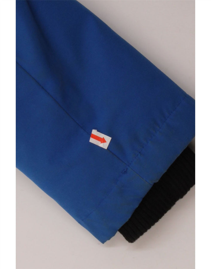 SUPERDRY Męski ocieplany płaszcz z kapturem i grafiką UK 36 Small Blue Nylon