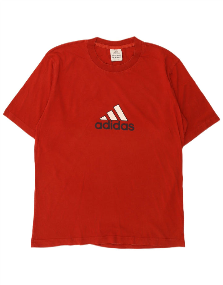 Męska koszulka z grafiką ADIDAS Top UK 40/42 Średnia czerwień