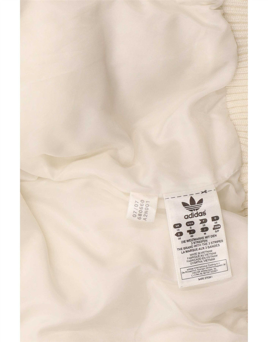 Damska kurtka Adidas Graphic Padded Jacket UK 10 Small White Polyester