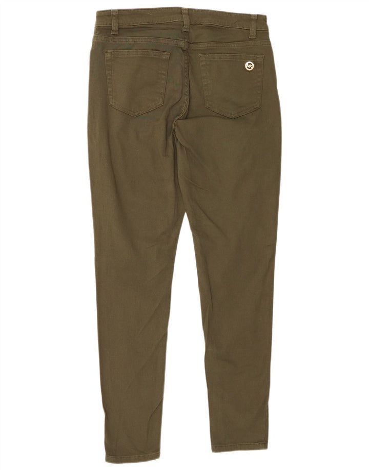 MICHAEL KORS Damskie spodnie typu skinny na co dzień US 8 Medium W28 L29 Khaki