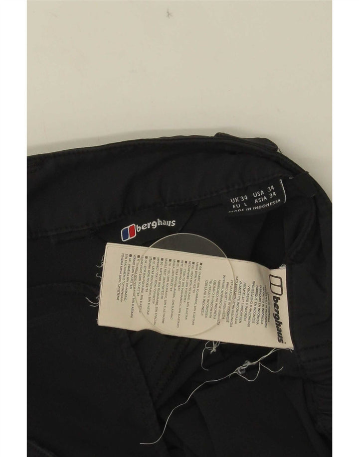 Męskie proste spodnie cargo Berghaus W34 L30 Szary poliamid