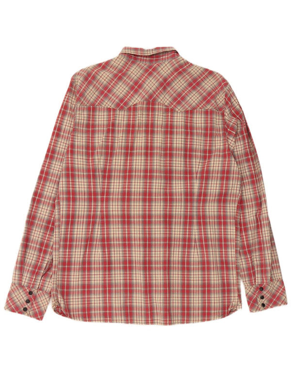 Koszula męska Levi's Western Slim Fit XL, czerwona, bawełniana