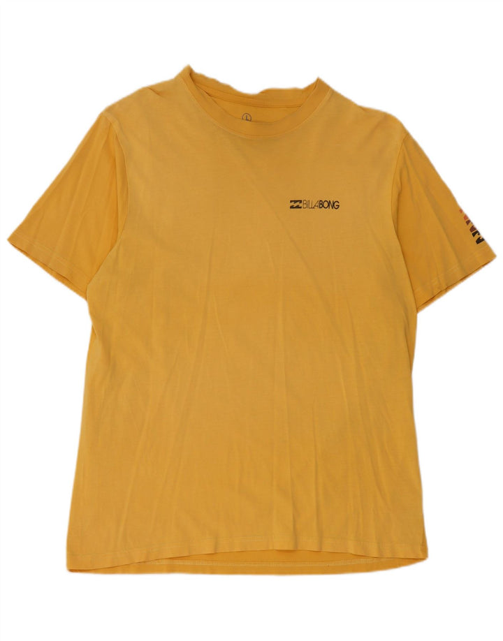 T-shirt męski Billabong, duży, żółty, bawełniany