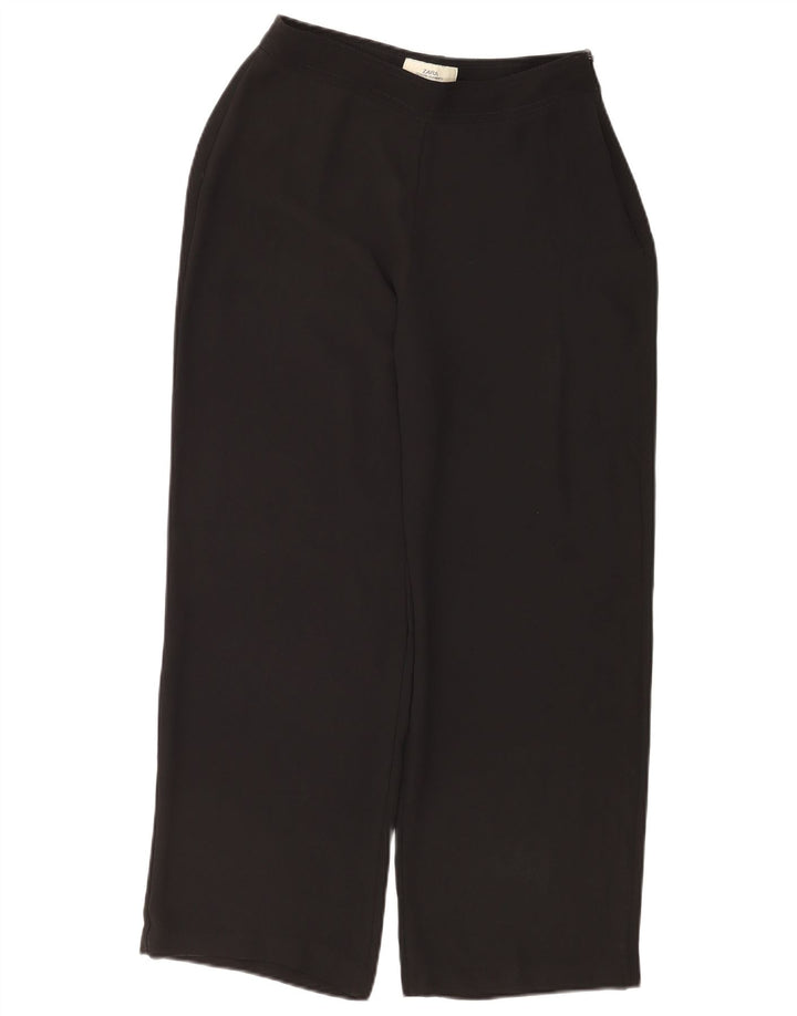 Damskie spodnie o luźnym kroju Zara EU 40 Medium W30 L26 Czarny poliester
