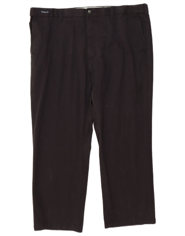 Męskie spodnie chino Marks & Spencer Blue Harbor o regularnym kroju W44 L29 czarne