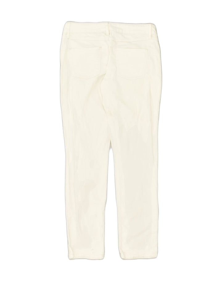MASSIMO DUTTI Womens Slim Jeans EU 40 Medium W30 L30  White Cotton | Vintage Massimo Dutti | Thrift | Second-Hand Massimo Dutti | Used Clothing | Messina Hembry 