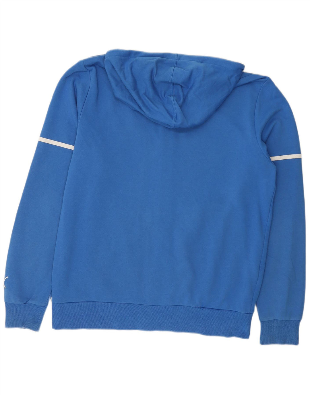 Męski sweter Puma z grafiką i zamkiem błyskawicznym, duży, niebieski, bawełniany