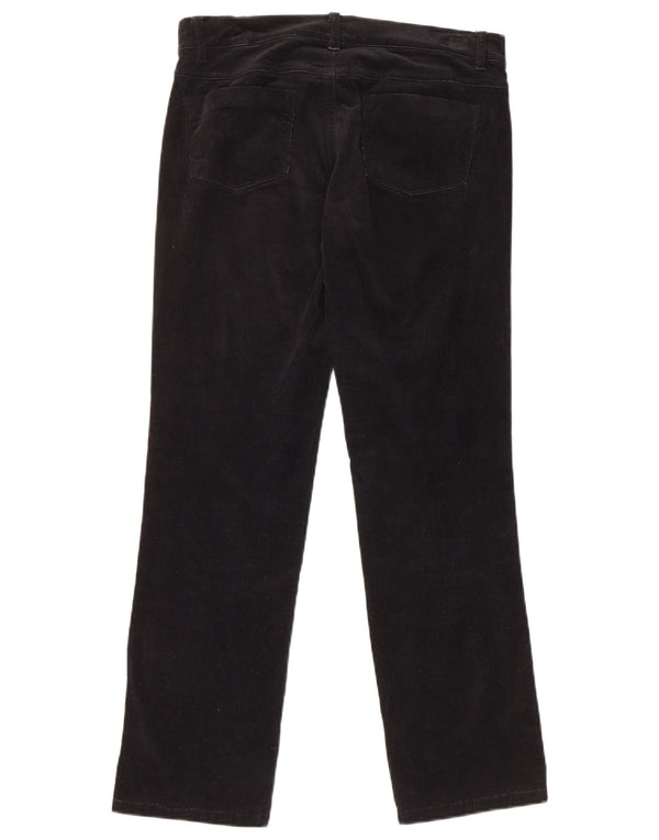 Spodnie damskie Benetton Straight sztruksowe IT 42 Medium W30 L28 czarne
