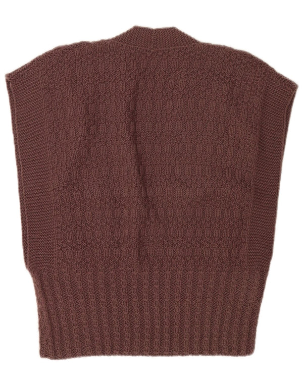 Tank top damski w stylu vintage, UK 10, mały, brązowy