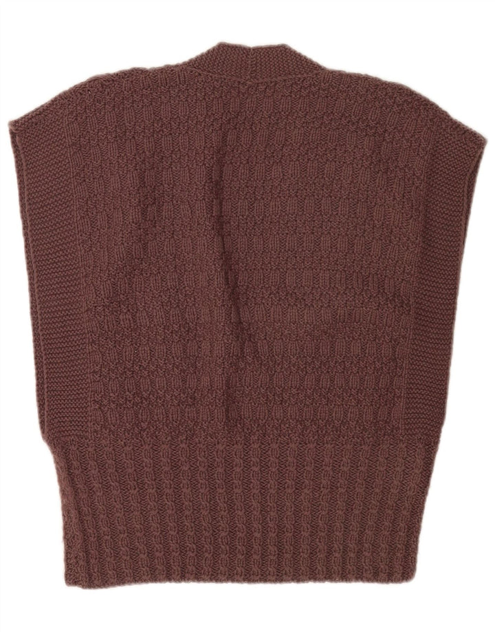 Tank top damski w stylu vintage, UK 10, mały, brązowy