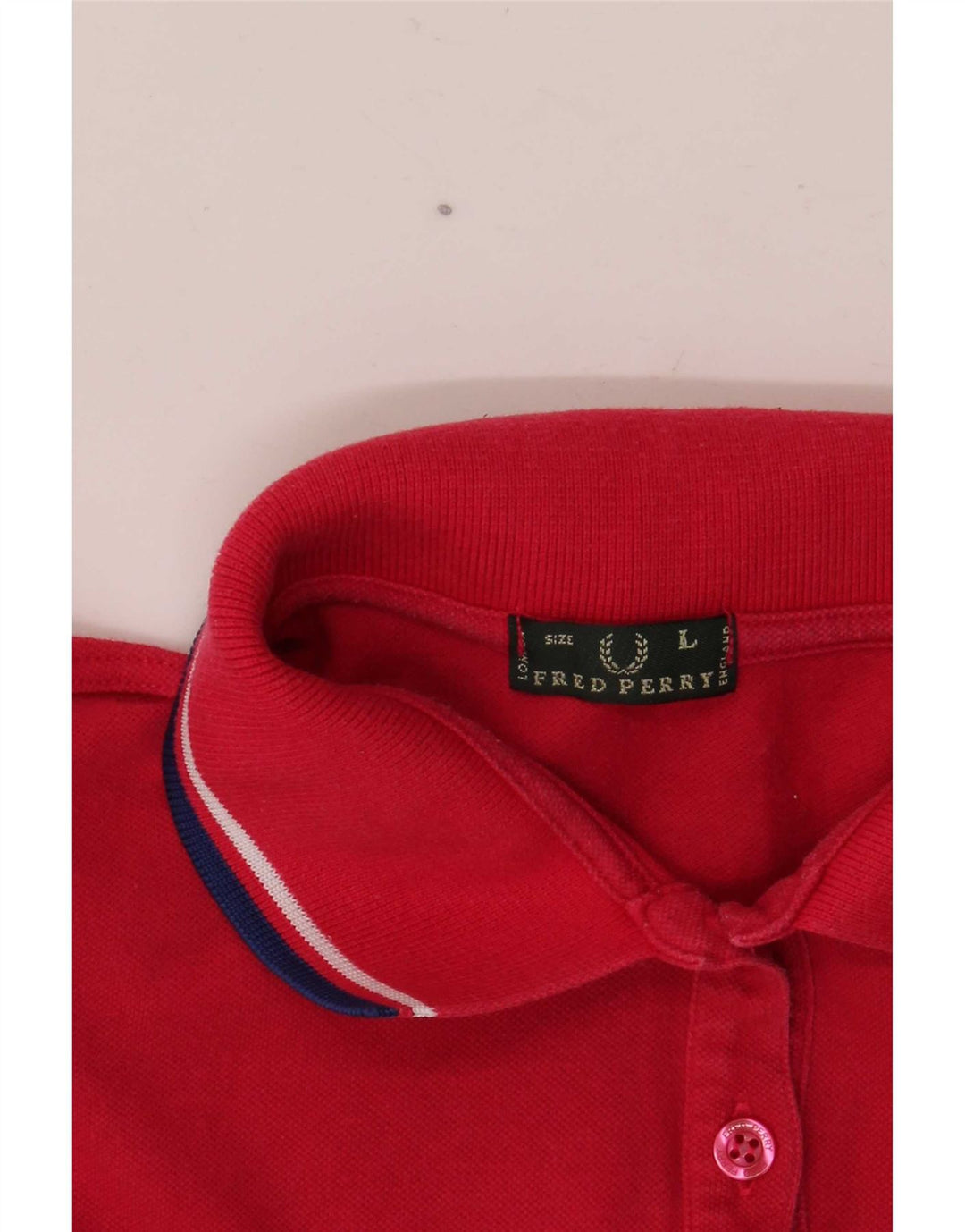 Damska koszulka polo Fred Perry UK 14, duża, czerwona