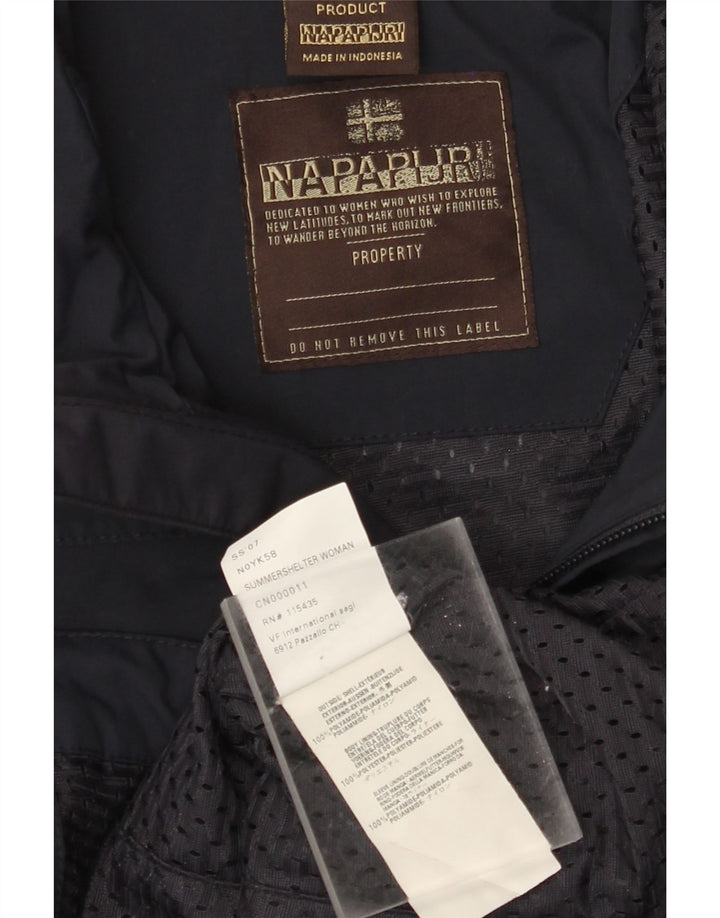 Damska kurtka przeciwdeszczowa Napapijri UK 12 Średni granatowy poliamid