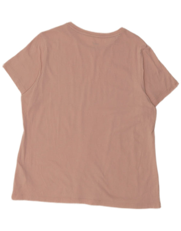 Damska koszulka z grafiką Puma Top UK 18 XL, różowa bawełna