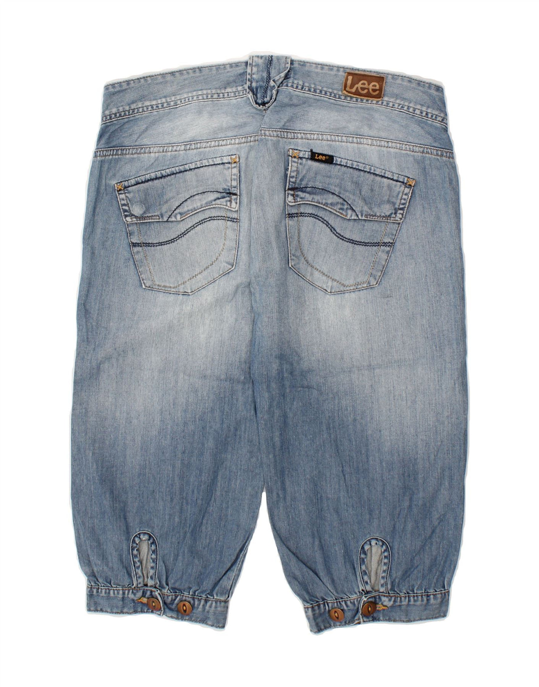 LEE Womens Denim Shorts W30 Medium Blue Cotton Vintage Lee and Second-Hand Lee from Messina Hembry 