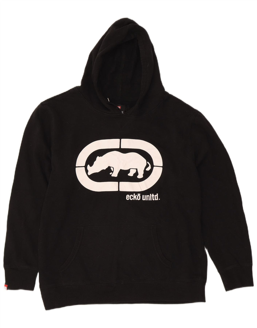 Męski sweter z kapturem Ecko Unltd z grafiką 2XL, czarny, bawełniany