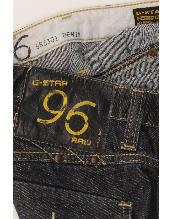 Damskie jeansy G-Star 3301 Graphic W30 L29 Niebieskie