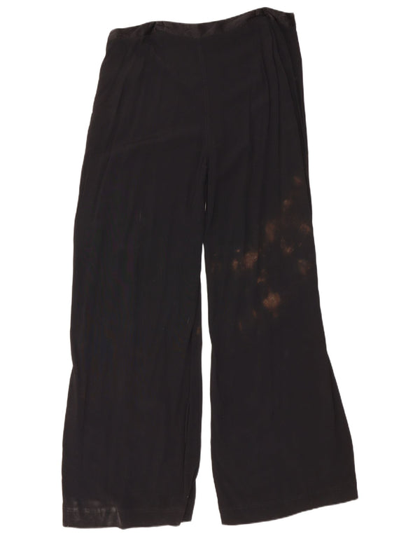 Marks & Spencer Damskie spodnie codzienne z szerokimi nogawkami UK 16, duże, W34 L32, czarne
