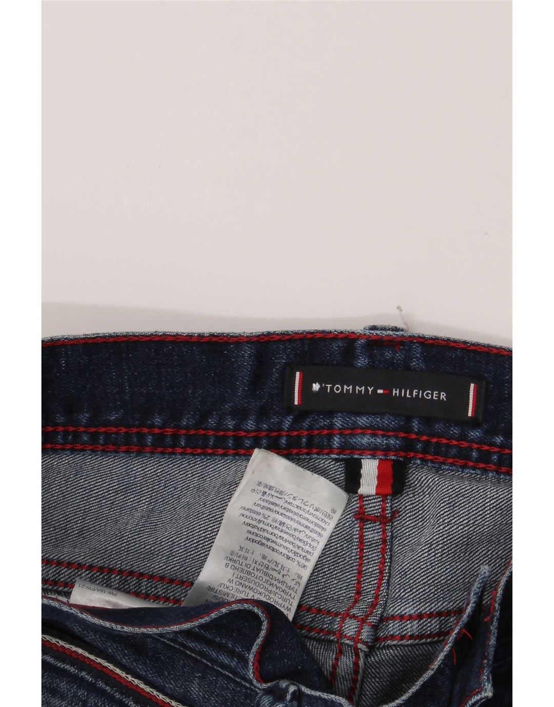 Damskie jeansy Tommy Hilfiger Bleecker Slim W13 L28 Niebieskie bawełniane