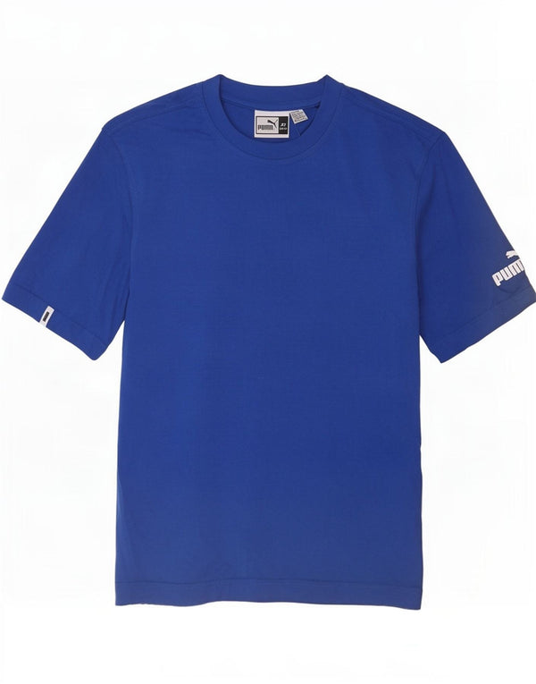 T-shirt męski Puma Top XS, niebieski, bawełniany