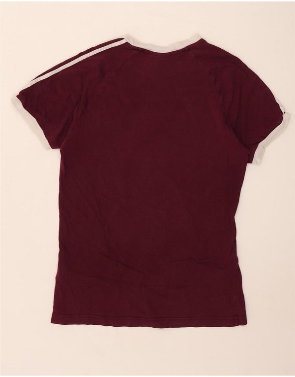 Adidas Męska koszulka Top Medium Burgundowa bawełna
