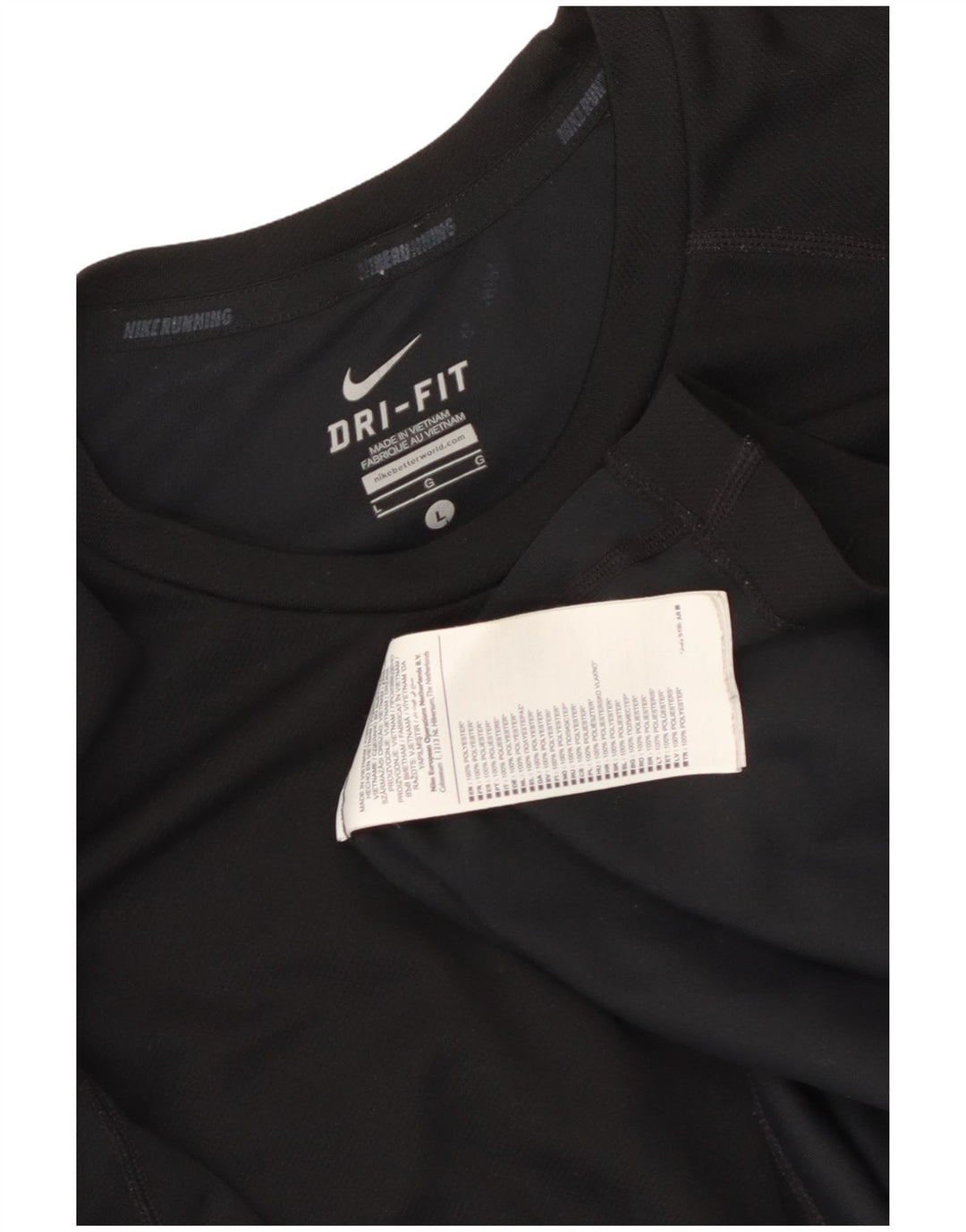 Męski T-shirt Nike Dri Fit z grafiką, duży, czarny poliester