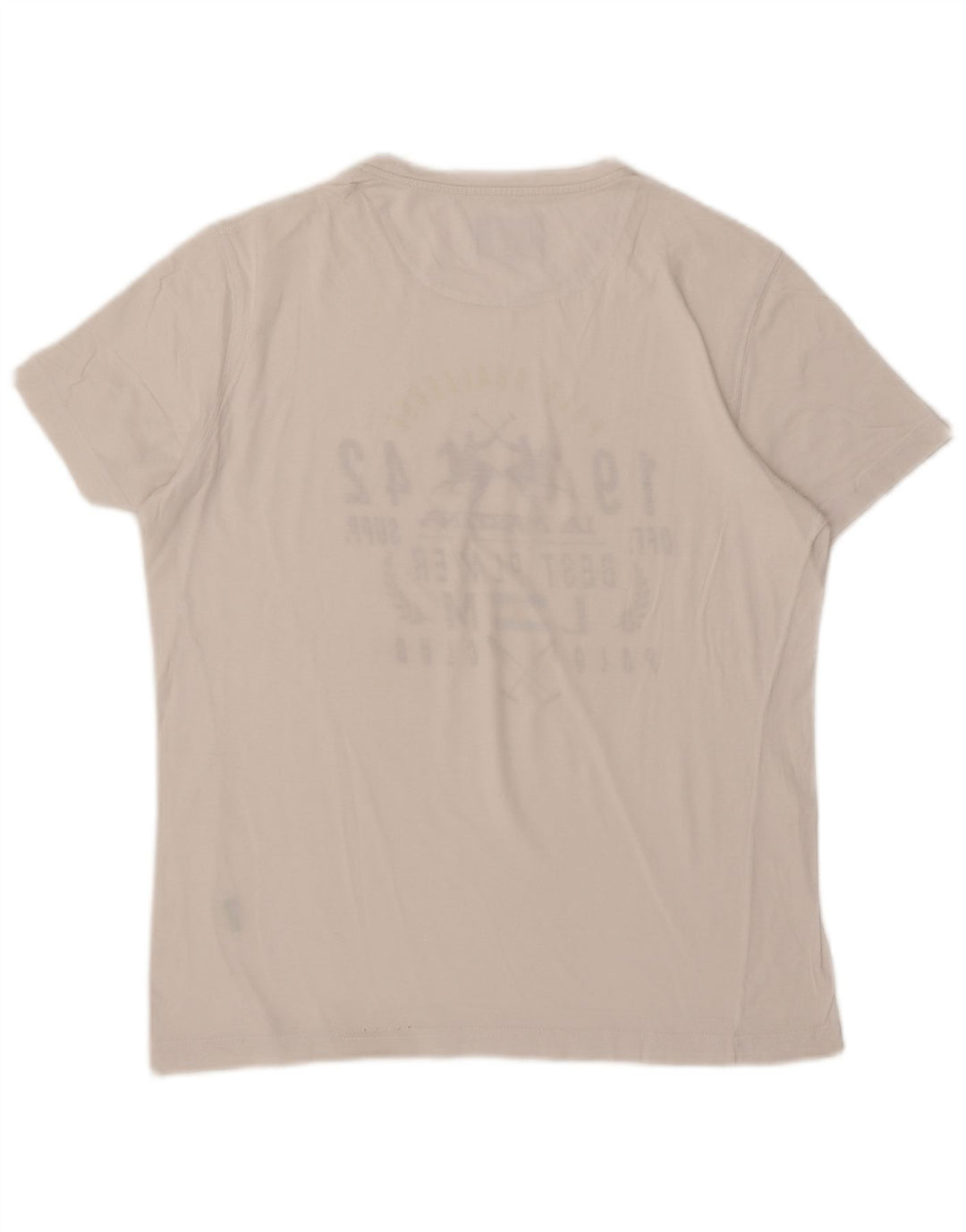 Męski T-shirt z grafiką La Martina, średni biały