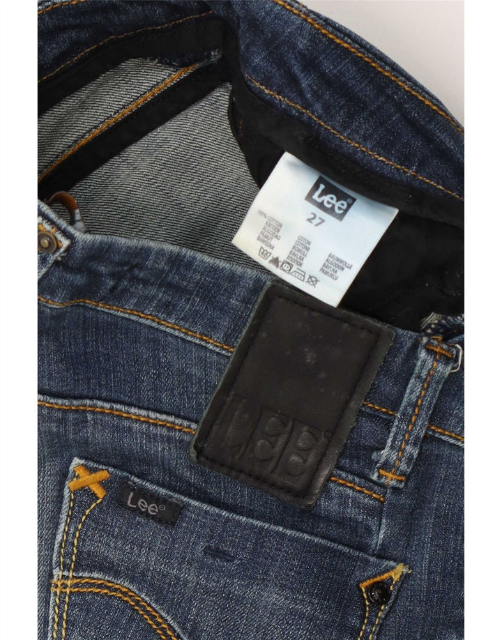 Damskie jeansy Lee Bootcut W27 L27 Niebieskie bawełniane