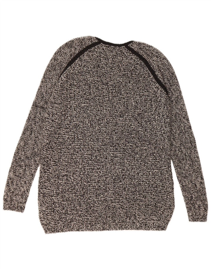 Marks & Spencer Damski sweter z dekoltem w kształcie litery V, z autografem, UK 10, mały, czarny