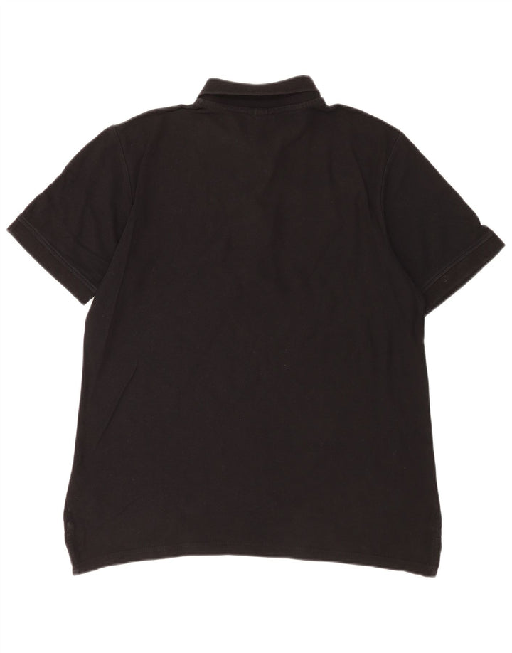 Męska koszulka polo Ellesse, duża, czarna, bawełniana