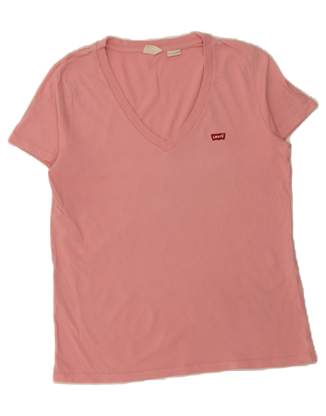 LEVI'S Womens T-Shirt Top UK 14 Medium Pink Vintage Levi's and Second-Hand Levi's from Messina Hembry 