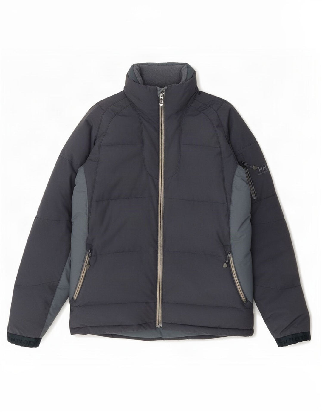 Męska ocieplana kurtka Helly Hansen UK 36, mała, granatowa, nylonowa w bloki kolorów