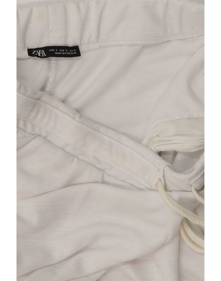 Damskie spodnie dresowe Zara UK 10 Small White