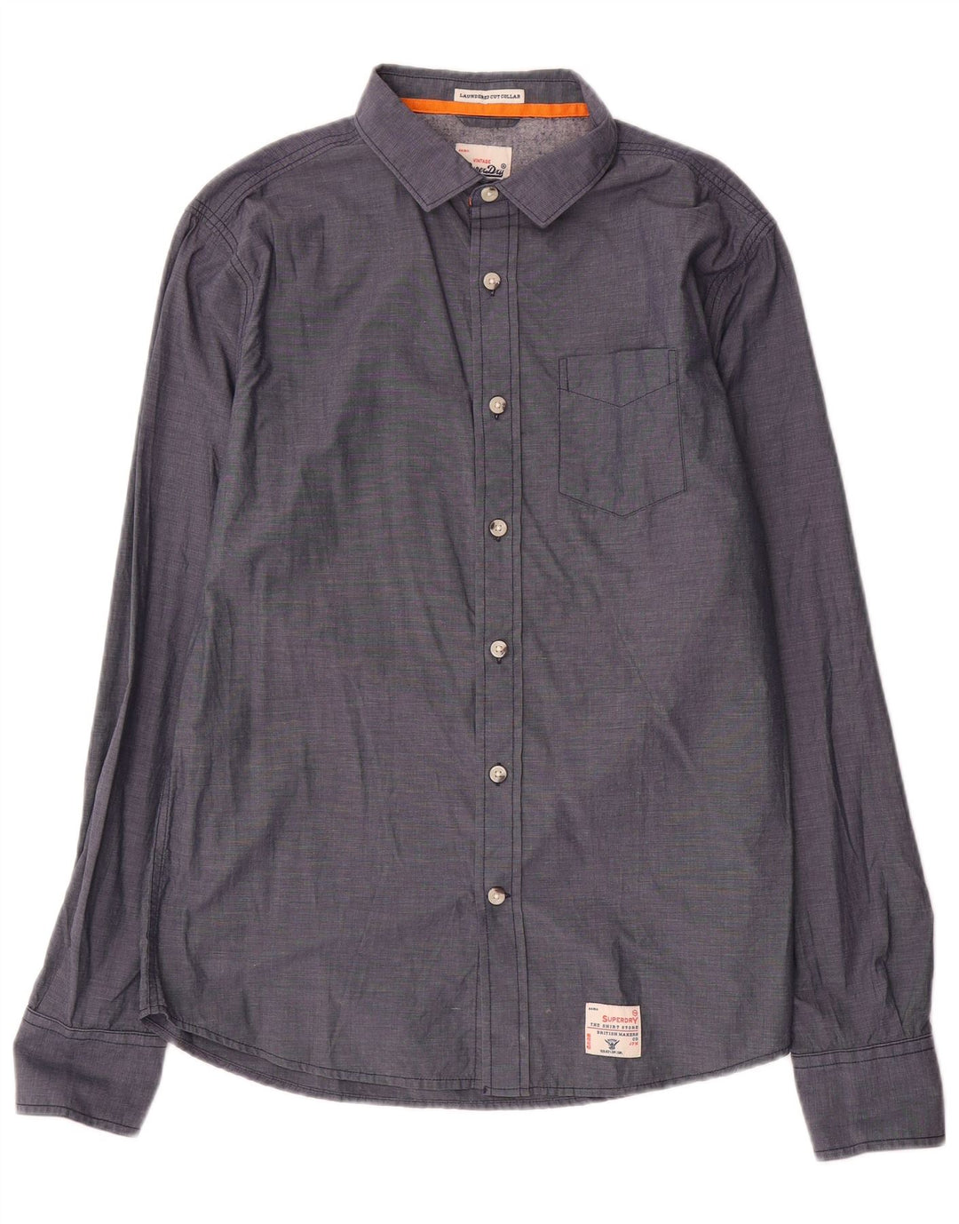 Koszula męska Superdry XL, granatowa, bawełniana