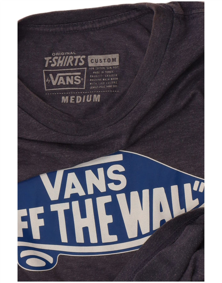 Męski T-shirt z grafiką Vans, średnioszary, bawełniany