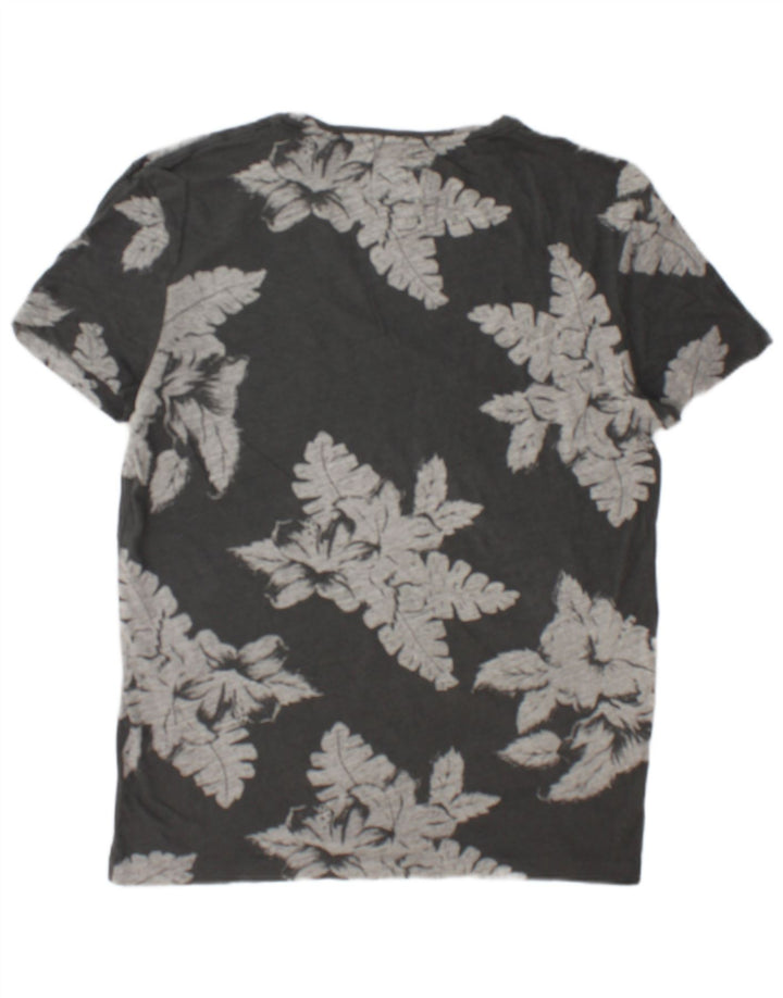 T-shirt męski All Saints Średni szary, bawełniany w kwiaty