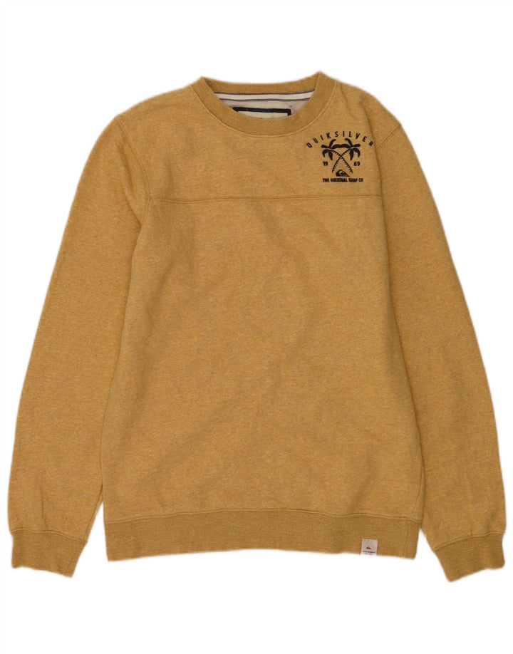 Sweter męski Quiksilver, mały, żółty, bawełniany