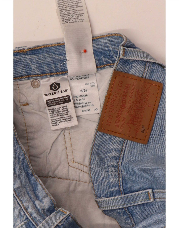Damskie spodenki jeansowe Levi's 501 W26 Małe, niebieskie, bawełniane