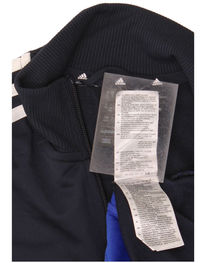 Chłopięca kurtka dresowa ADIDAS Aeroready 15-16 lat, granatowa