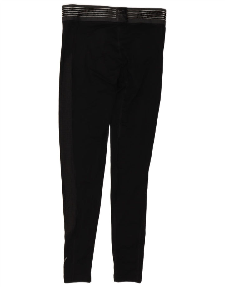Męskie legginsy Nike Dri Fit Graphic, średni czarny poliester