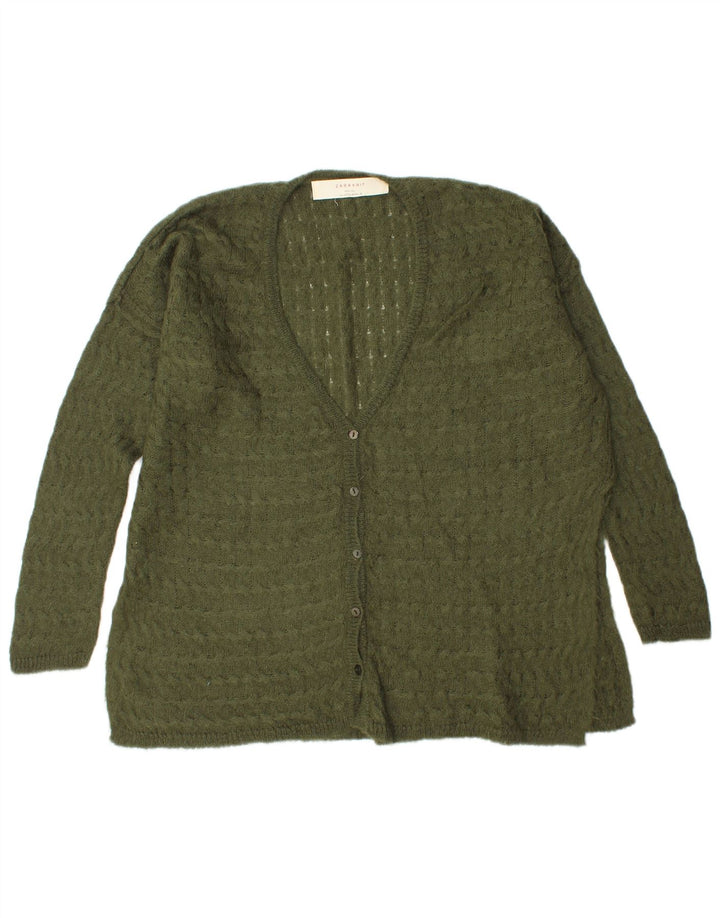 Damski sweter oversize Zara UK 14, średni zielony