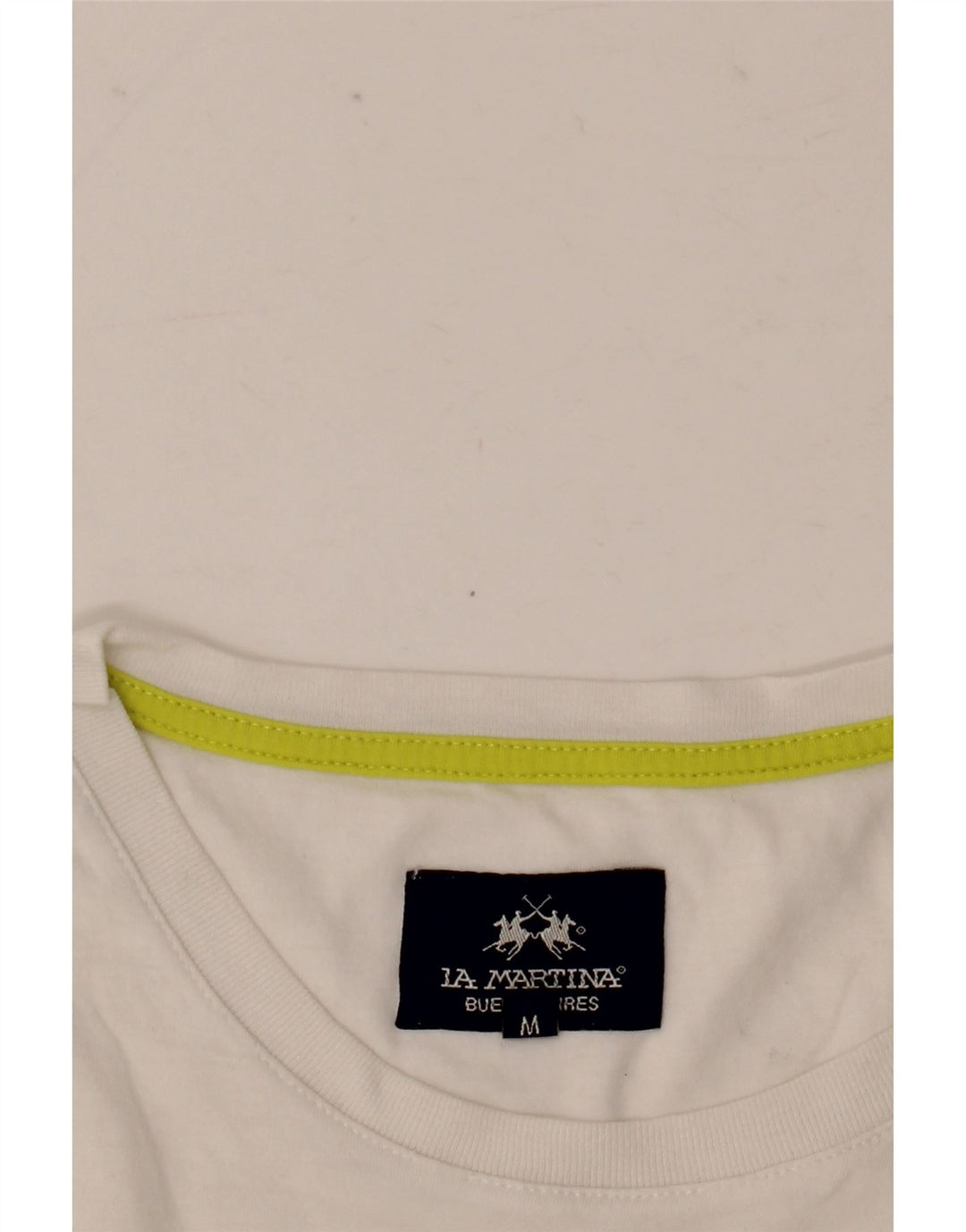 Męski T-shirt z grafiką La Martina, średni biały