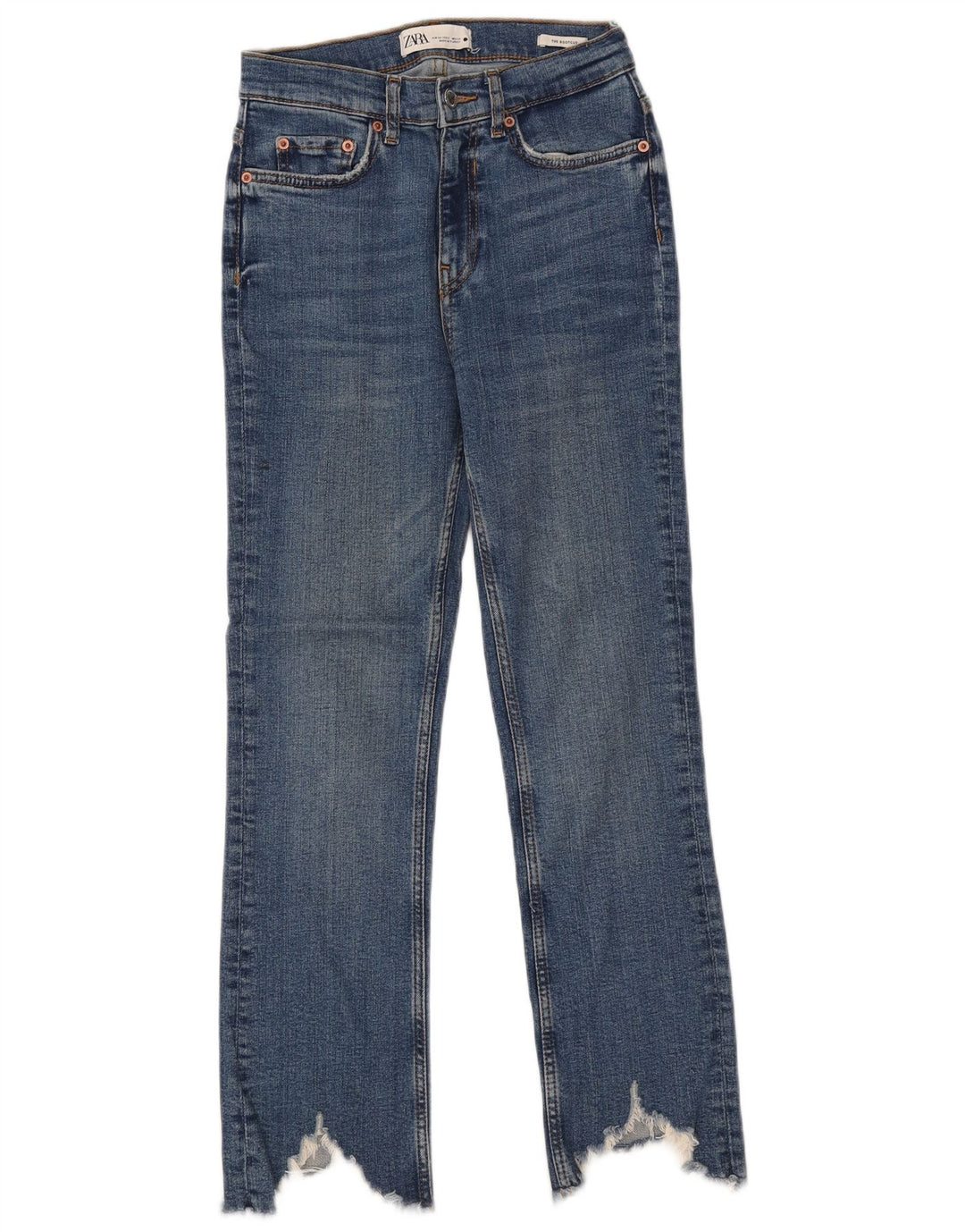 Damskie jeansy Bootcut ZARA EU 34 2XS W24 L26 Niebieskie